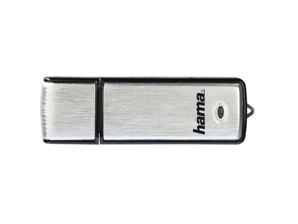 Hama Fancy, 128 GB, USB Type-A, 2.0, 10 MB/s, Med lokk, Svart, Sølv