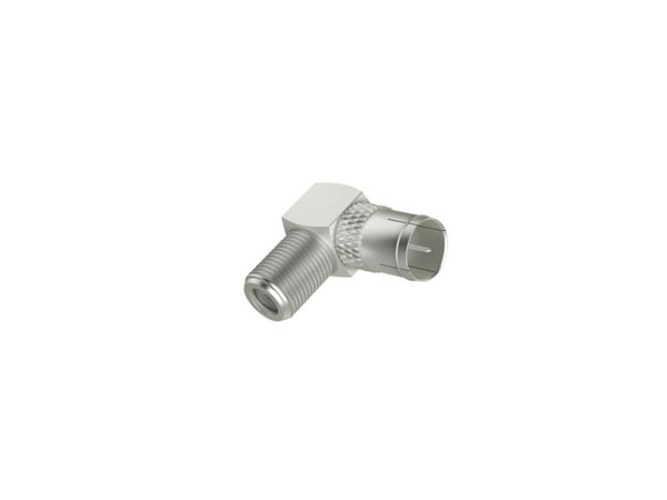 Hama SAT-sovitin, Quick-F-pistoke - F-liitin, 90° (00205312)