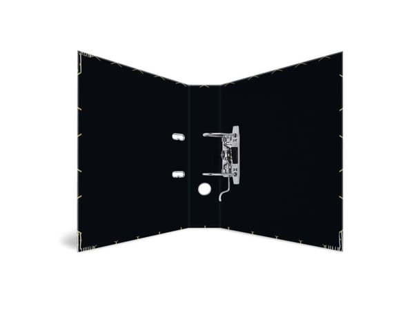 HERMA 7016, A4, D-ring, Oppbevaring, Fotoark kartong, Svart, Grå, 7 cm