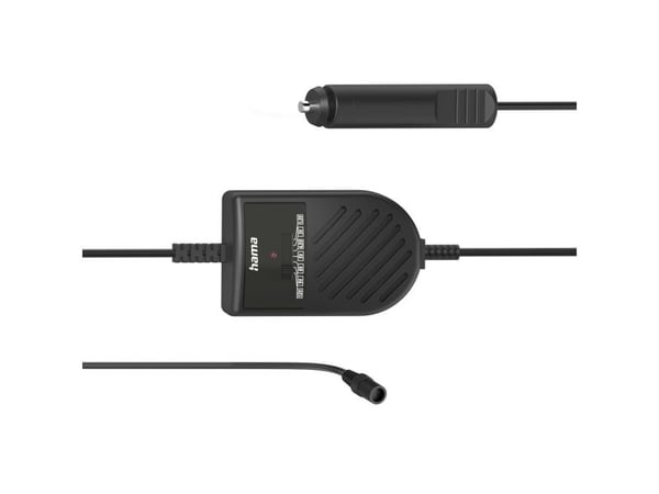 Hama strømforsyning for kjøretøy, justerbar, 3000mA, 36W, maks. 12V, stabilisert, 8 adaptere (00223619)