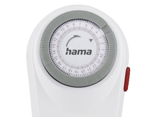 Hama Curved, Daglig timer, Vit, 15 min, 16 A, 183 g, 90 mm