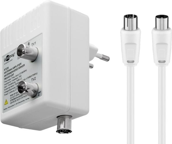 goobay Two-Device Antenna Amplifier - Antennsignalförstärkare för TV