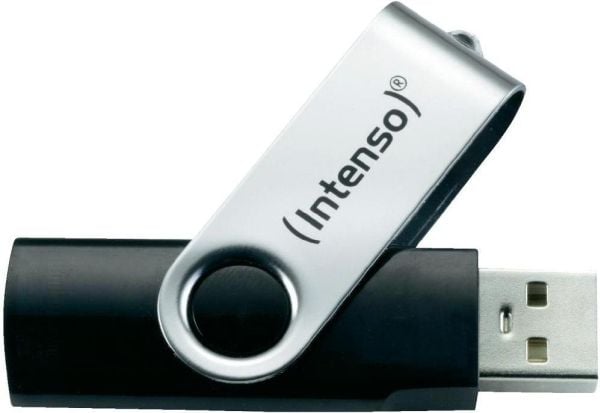 Intenso Basic Line - USB flash-enhet - 16 GB - USB 2.0 - svart, silver