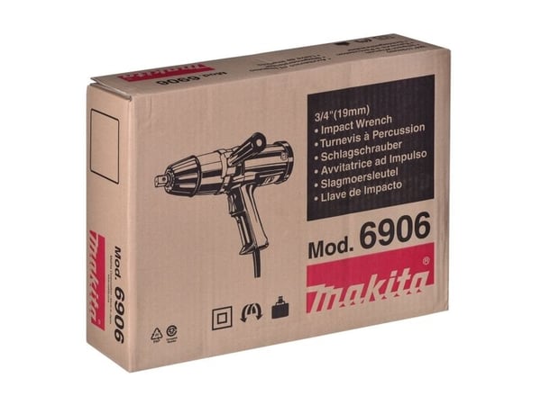 Makita 6906, Slagtrekker, Sort, Blå, 1700 RPM, AC, 650 W, 327 mm