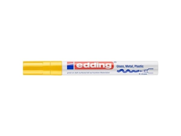Edding 750, Keltainen, Monivärinen, 1 väriä, Pyöreä pää, Pyöreä, 2 mm