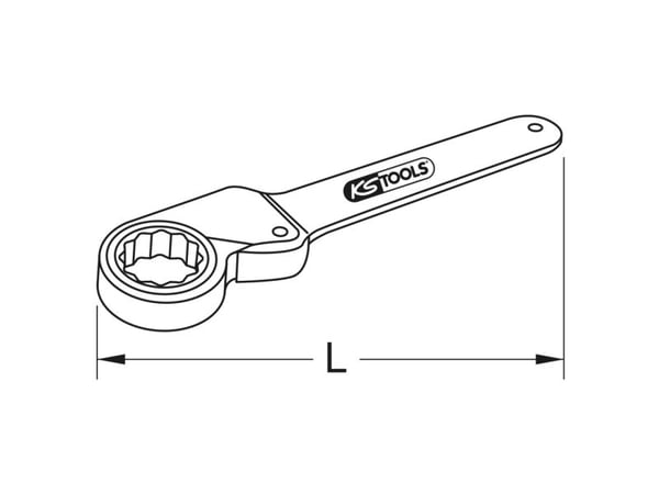 KS TOOLS Werkzeug-maschinen GmbH BERYLLIUMplus girsperre 36 mm med 12-punkts ring (962.0136)