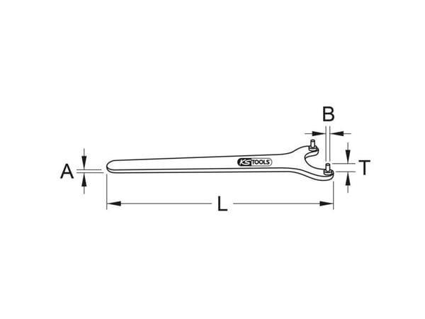 KS Tools 517.2375, Stikkontakt, Metrisk, 1 hoder, 40 mm, Stål, DIN 3116 A