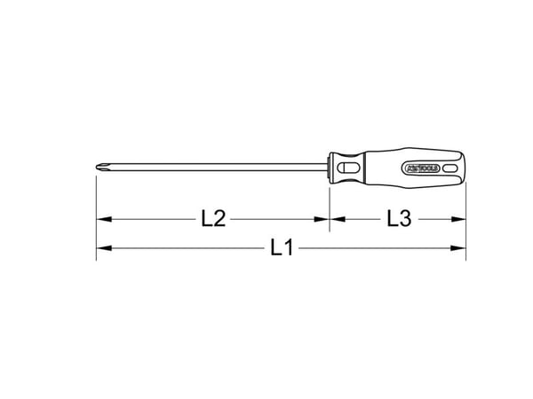 KS TOOLS Werkzeug-maschinen GmbH BERYLLIUMplus skrutrekker Phillips PH1, 50 mm (962.0011)