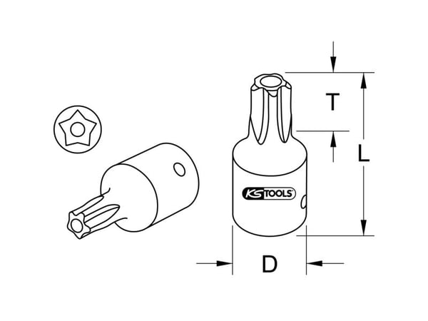 KS Tools KS TOOLS 9181580 Hylsyavain 9181580 Hylsyavain
