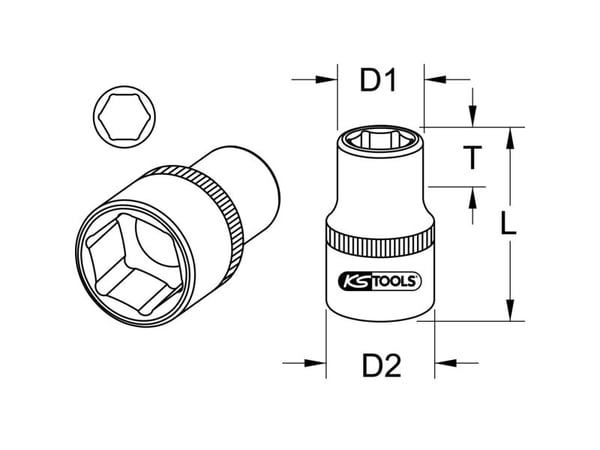 KS Tools 9181217 hylsa 17 mm