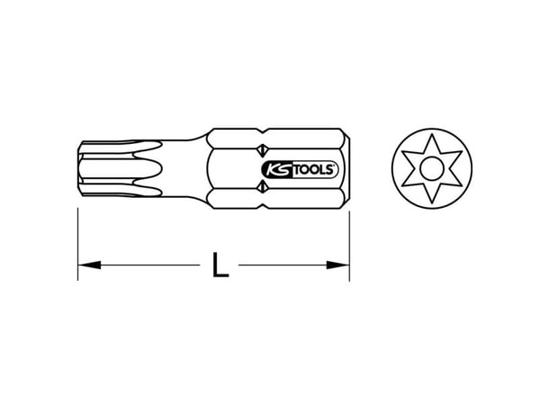 KS Tools 911.5137 9115137 Torx-bitti 1 kpl