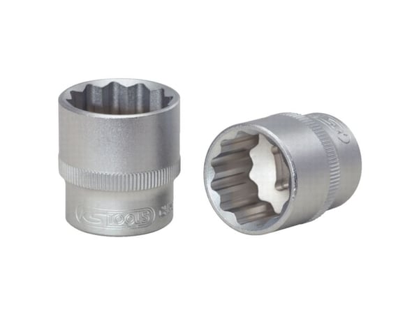 KS Tools 911.3984, Pistorasia, 3/8", 1 pää(t), Kromivanadiini-teräs, DIN 3120, ISO 1174, DIN 3124, ISO 2725, 2,8 cm
