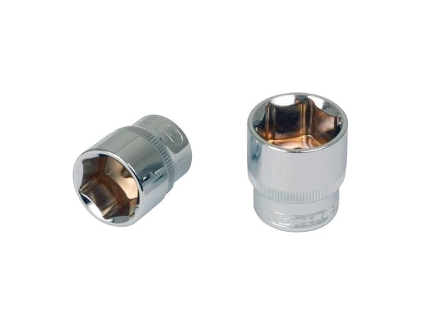 KS TOOLS 3/8" CHROMEplus sekskantsokkel, 18mm (918.3818)