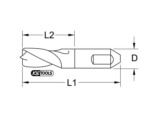KS Tools 330.2085, Drill, Twist Betongbor, 8,5 mm, 117 mm, Metall, Plast, Tre, 7,5 cm