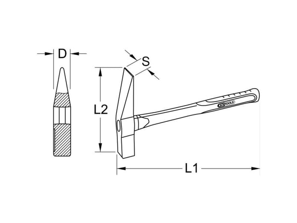 KS Tools 963.2160 9632160 Murarhammar
