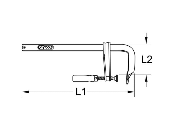 Spennkrafttvinge KS Tools 1450112 spennvidde (maks.) 300 mm