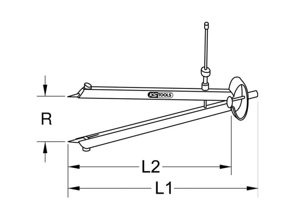 KS Tools 3000429 spetspassare i verktygsstål
