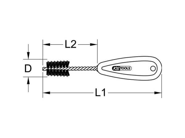 KS TOOLS kobberrør indre børste, 28mm (201.1228)