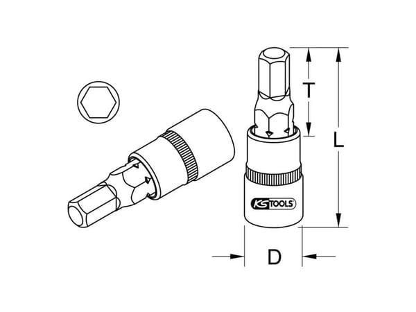 KS-työkalut KS TOOLS 9631064 Hylsyavaintavallain