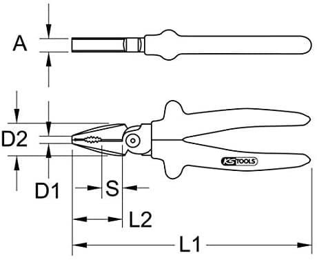 KS Tools 1171276 kombinasjonstang 205 mm