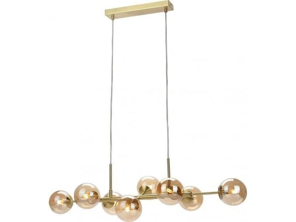 Italux hengende lampe Glass hengende LAMPE ERIMIDA PND-2244-8A-GD Italux modernistiske ZWIS molekyler kuler kuler gull