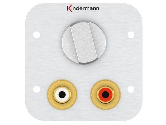 Kindermann 7441000518, 2 x RCA, 1 moduuli(t), alumiini, alumiini, 54 mm, 3,5 cm