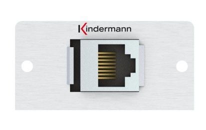 Kindermann 7444000527. liitäntätyyppi: RJ-45, moduulien määrä (max): 1 moduuli(t). tuotteen väri: alumiini, materiaali: alumiini. leveys: 50 mm, sy...