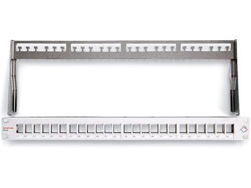 Dätwyler Cables 418020, Cat6a,Cat6,Cat5e, Grå, Reolmontering, 1U, RJ-45, 482 mm