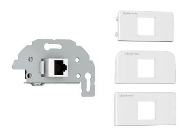 Kindermann 7456000527, RJ-45, 1 moduuli(a), 6a, Valkoinen, Muovi, 5,2 cm