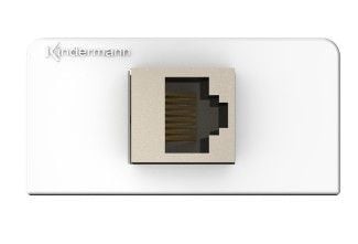 Kindermann 7456000423, RJ-45, 1 moduuli(a), 6a, Valkoinen, 52 mm
