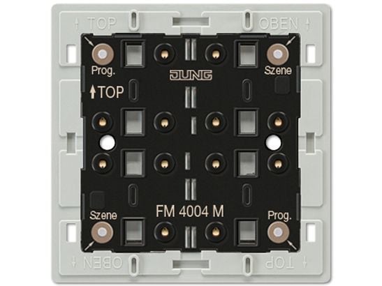 JUNG FM 4004 M, Batteri, CR2450N, Sort, Hvit