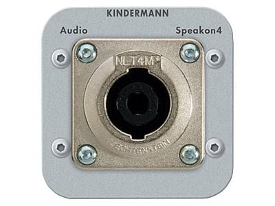 Kindermann 7441000413, Speakon, Silver, Gjuten aluminium, 54 mm, 4 cm, 54 mm