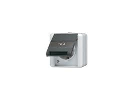 JUNG 820 KINAW, CEE 7/3, Musta, Valkoinen, Termoplastinen, IP44, 250 V, 16 A