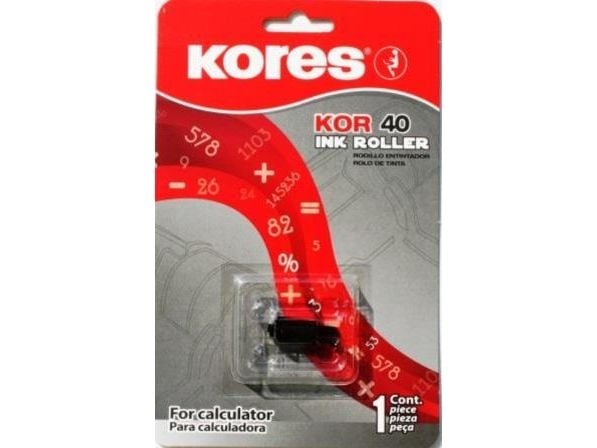 Kores malerrulle for Epson IR 40, svart passer for Casion 116ER/117ER/FR3100/FR3200/FR/1215, Sharp (G744S)
