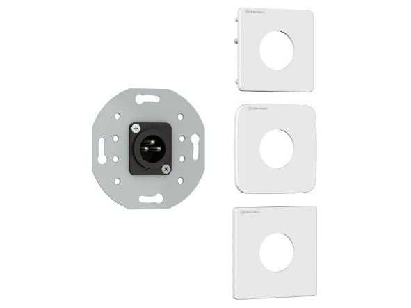 Kindermann 7456000416, XLR, 1 moduuli(a), Valkoinen, Muovi, 55 mm, 4 cm