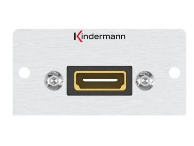 Kindermann 7444000942, HDMI, 1 moduuli(a), Alumiini, Alumiini, 50 mm, 5,8 cm