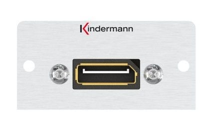 Kindermann 7444000888, DisplayPort, 1 modul(er), Aluminium, Aluminium, 6,5 cm