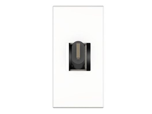 Kindermann 7464000620, USB C, 1 moduuli(a), USB 3.2 Gen 1 (3.1 Gen 1), Musta, Valkoinen, Muovi, 2 A