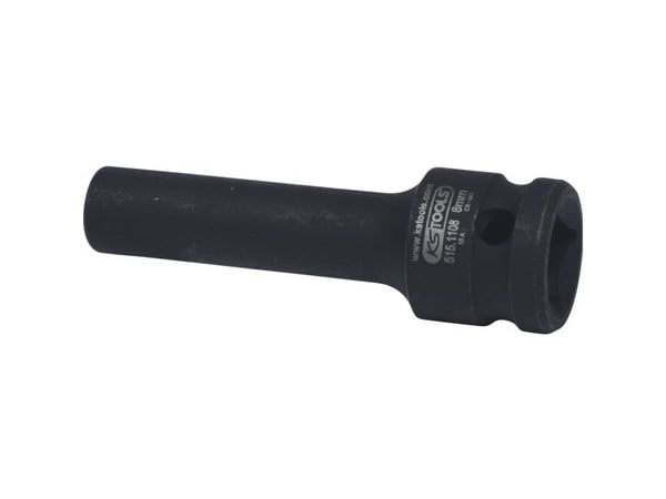 KS TOOLS Werkzeuge-Maschinen GmbH 1/2" kuusikulmainen pistorasia, pitkä, 24mm, ripustimella (515.1124-E)
