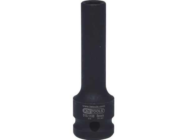 KS TOOLS Werkzeuge-Maschinen GmbH 1/2" kuusikulmainen pistorasia, pitkä, 24mm, ripustimella (515.1124-E)