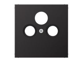 JUNG AL 2990 SAT D, Svart, Aluminium, Vanlig, JUNG, Matt, EDA 302 F, GDA 313 F