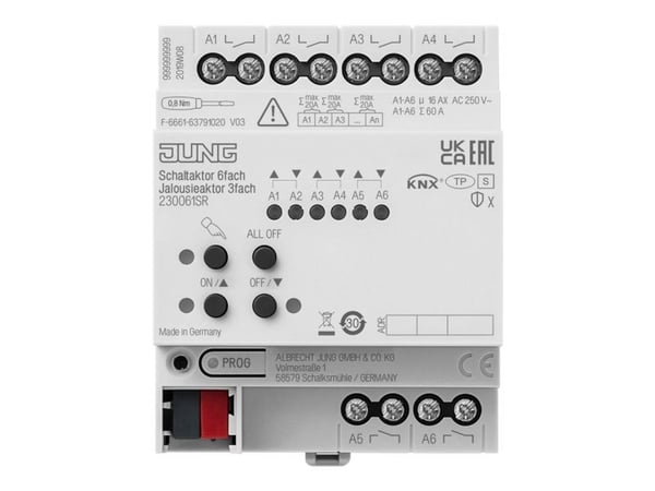 JUNG 230061SR, Muovi, -5 - 45 °C, -25 - 70 °C, 230 V