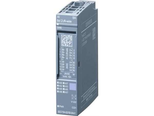 Siemens 6ES7134-6GF00-0AA1, Analog, Systemeffekt, Flerfarget, 37 g, 70 mm, 25 mm