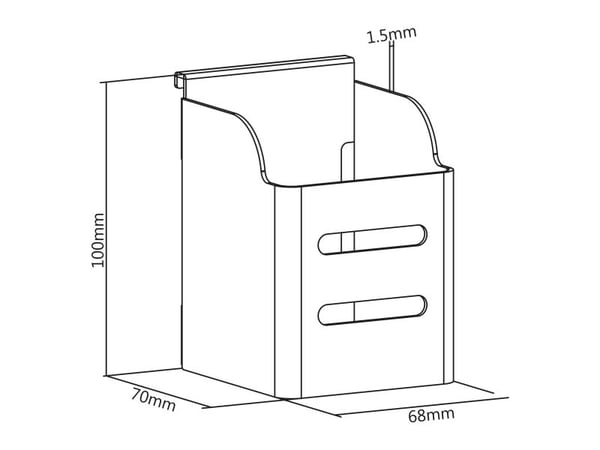 InLine 23182D, Hvit, 310 g, 70 x 100 x 75 mm, 70 mm, 100 mm, 75 mm