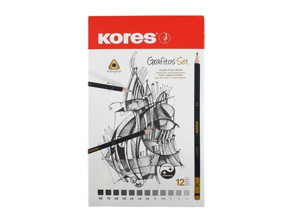 Kores BB92162, Multi, Svart, Rund, Grafisk teckning, Hobby, Kontor, Skola, CE, Låda