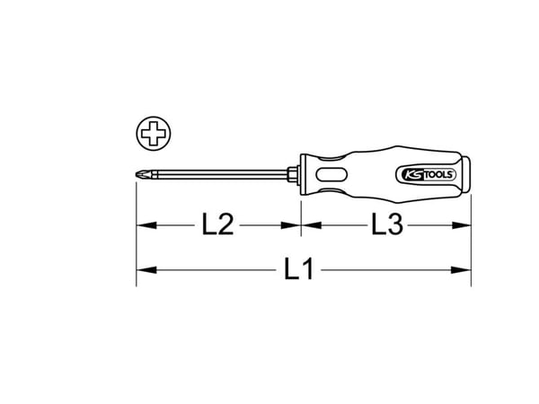 KS Tools 151.1108, 350 mm, 550 g
