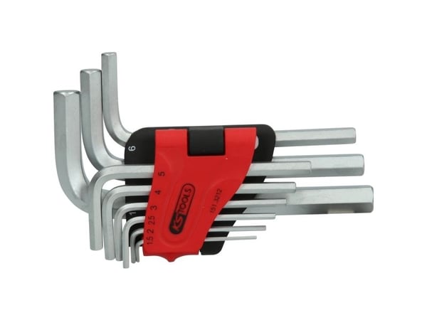 KS TOOLS Werkzeuge-Maschinen GmbH Kuusiokoloavainsarja, saranoidussa pidikkeessä, 9 kpl1.5-10mm (151.3212)