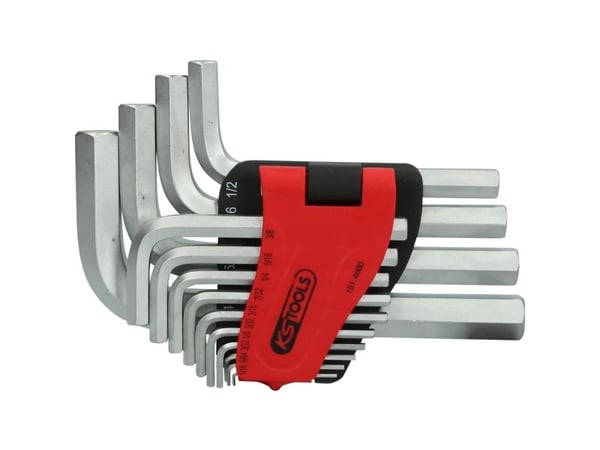 KS Tools 151.4600, 14 stykker, Stål, Kromfarget, DIN ISO 2936, 3,09 kg