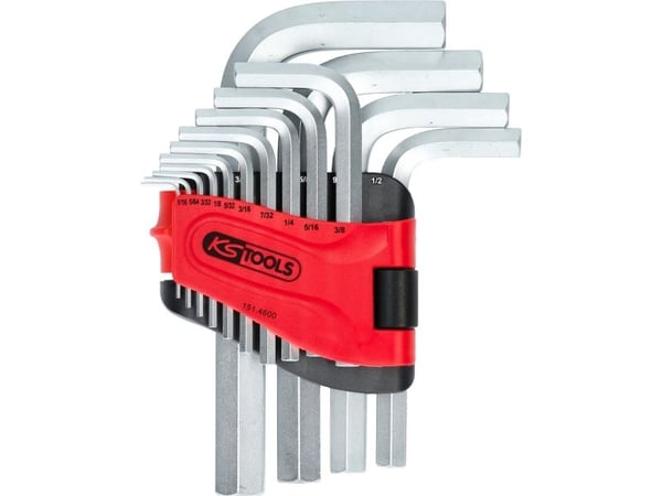 KS Tools 151.4600, 14 stykker, Stål, Kromfarget, DIN ISO 2936, 3,09 kg