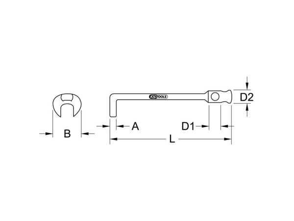 KS Tools 517.9172, Terästä, 1 kpl
